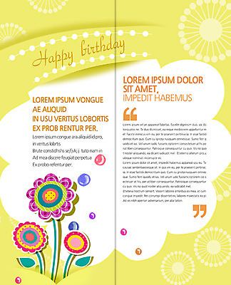 PSD 템플릿 편집 표지디자인 북디자인 출판디자인 꽃 내지 리플렛 2단접지 북커버 팜플렛 사람없음 생일 풍선 이미지템플릿 식물 기념일 파일형식