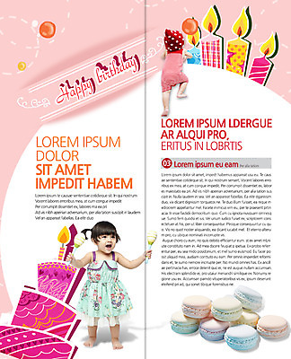 전신 PSD 외국인 템플릿 편집 표지디자인 북디자인 출판디자인 여자 내지 리플렛 2단접지 북커버 촛불 팜플렛 두명 앞모습 뒷모습 케이크 아기 생일 마카롱 이미지템플릿 기념일 뷰포인트 초 디저트 사람 인종 파일형식