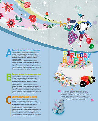 전신 PSD 템플릿 편집 표지디자인 북디자인 출판디자인 여자 남자 꽃 내지 어린이 리플렛 2단접지 북커버 팜플렛 두명 생일 나팔 이미지템플릿 식물 기념일 악기 사람 파일형식