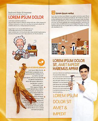 PSD 외국인 템플릿 편집 표지디자인 북디자인 출판디자인 남자 내지 리플렛 2단접지 북커버 의학 팜플렛 여러명 성인 한의학 의사 약재 한약재 제조 약제조 이미지템플릿 다수 사람 인종 약 의료진 파일형식