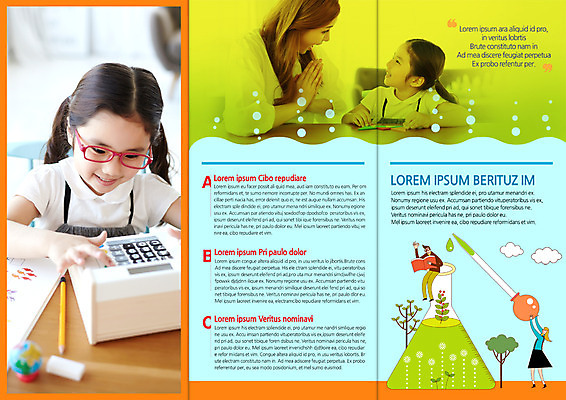 PSD 템플릿 편집 표지디자인 북디자인 출판디자인 여자 교육 내지 어린이 리플렛 북커버 3단접지 앉기 팜플렛 여러명 상반신 성인 앞모습 한국인 계산기 스포이트 코니칼비이커 이미지템플릿 뷰포인트 다수 모션 문구용품 사람 동양인 장비 비커 피펫 파일형식