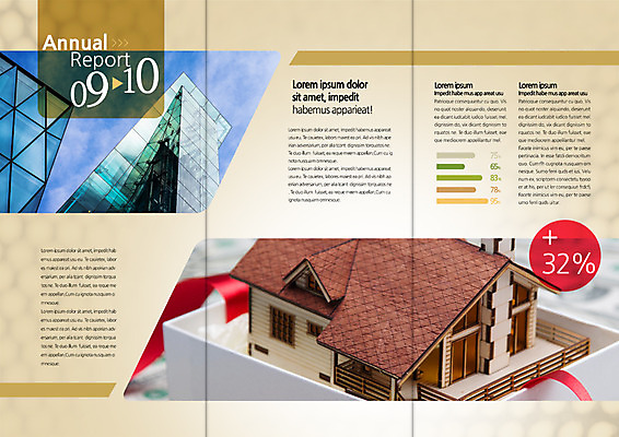 PSD 템플릿 편집 표지디자인 북디자인 출판디자인 내지 리플렛 북커버 3단접지 부동산 주택 빌딩 팜플렛 사람없음 도시 전원주택 애뉴얼리포트 이미지템플릿 건물 재산 보고서 파일형식