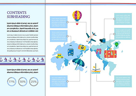 템플릿 편집 표지디자인 북디자인 출판디자인 내지 리플렛 여행 북커버 3단접지 자동차 비행기 팜플렛 사람없음 여름휴가 바캉스 캐리어 열기구 파라솔 쪼리 이미지템플릿 AI파일 육상교통 항공교통 휴가 대중교통 여행가방 샌들 파일형식 벡터 여름_계절