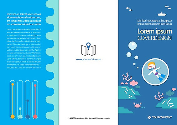 템플릿 편집 표지디자인 북디자인 출판디자인 표지 남자 리플렛 북커버 3단접지 그래프 한명 팜플렛 여름휴가 바캉스 해저 수영 물방울 이미지템플릿 AI파일 1 휴가 사람 바닷속 수상스포츠 파일형식 벡터 여름_계절