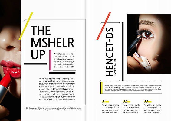 템플릿 편집 표지디자인 북디자인 출판디자인 여자 내지 얼굴 리플렛 북커버 팜플렛 성인 두명 화장 뷰티 한국인 의료성형뷰티 이미지템플릿 AI파일 사람 동양인 신체부위 파일형식 벡터