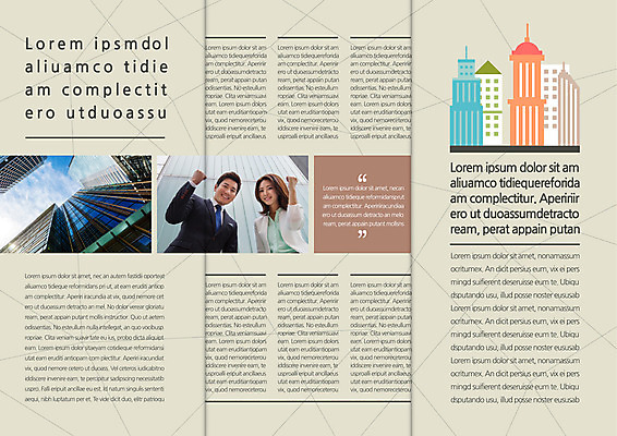 템플릿 편집 표지디자인 북디자인 출판디자인 여자 남자 내지 리플렛 북커버 비즈니스 3단접지 팜플렛 상반신 성인 두명 건물 앞모습 비즈니스맨 비즈니스우먼 이미지템플릿 AI파일 건축물 뷰포인트 사람 직장인 파일형식 벡터