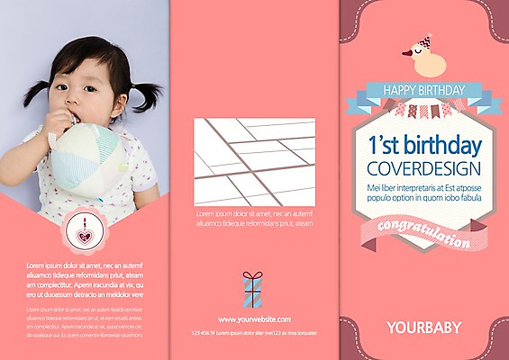 템플릿 편집 표지디자인 북디자인 출판디자인 여자 표지 리플렛 북커버 3단접지 한명 팜플렛 앞모습 한국인 아기 생일 이미지템플릿 AI파일 1 기념일 뷰포인트 사람 동양인 파일형식 벡터