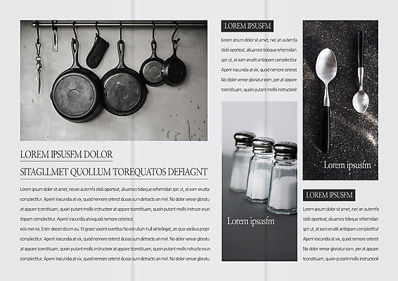 템플릿 편집 표지디자인 북디자인 출판디자인 내지 리플렛 북커버 3단접지 주방용품 팜플렛 사람없음 숟가락 프라이팬 티스푼 양념통 걸이 이미지템플릿 AI파일 생활용품 수저 통 양념 파일형식 벡터
