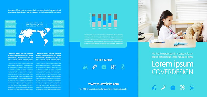 템플릿 편집 표지디자인 북디자인 출판디자인 여자 표지 어린이 리플렛 북커버 3단접지 의학 한명 팜플렛 치료 곰인형 한국인 의사 이미지템플릿 AI파일 1 인형 사람 동양인 의료진 파일형식 벡터