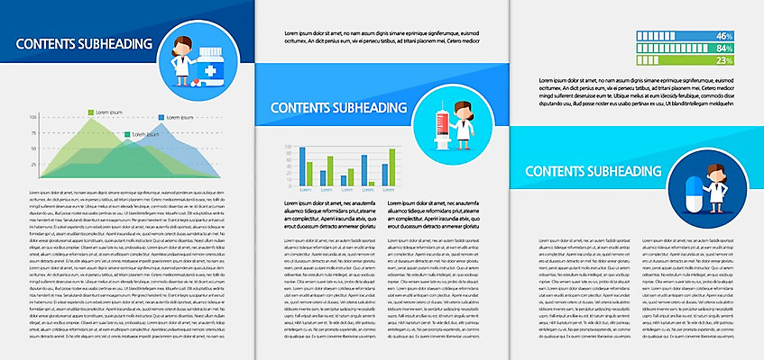 템플릿 편집 표지디자인 북디자인 출판디자인 여자 내지 리플렛 북커버 3단접지 의학 주사기 팜플렛 세명 알약 의사 약병 이미지템플릿 AI파일 의료기기 사람 약 의료진 병_담는 파일형식 벡터