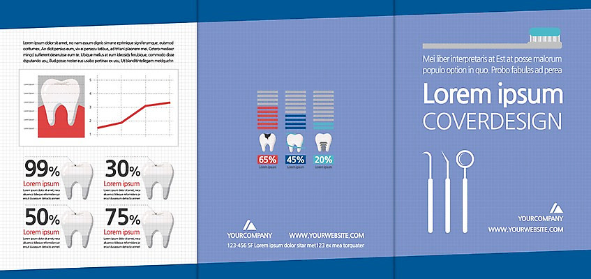 템플릿 편집 표지디자인 북디자인 출판디자인 표지 리플렛 북커버 3단접지 의학 의료기기 치과 팜플렛 사람없음 치아 칫솔 치과용품 이미지템플릿 AI파일 병원 위생용품 의료용품 소화기관 파일형식 벡터