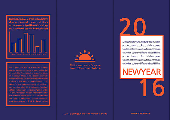 템플릿 편집 표지디자인 북디자인 출판디자인 표지 리플렛 북커버 3단접지 새해 팜플렛 사람없음 태양 일출 2016년 이미지템플릿 AI파일 자연요소 노을 연도 파일형식 벡터