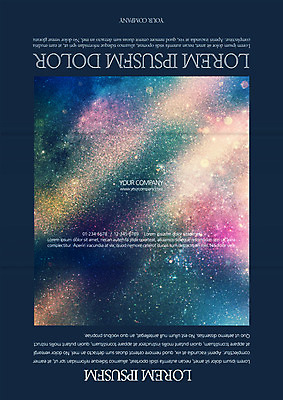 템플릿 편집 표지디자인 북디자인 출판디자인 표지 리플렛 북커버 3단접지 밤하늘 하늘 팜플렛 사람없음 컬러풀 빈티지 은하수 이미지템플릿 AI파일 컬러 컨셉 자연 야간 파일형식 벡터