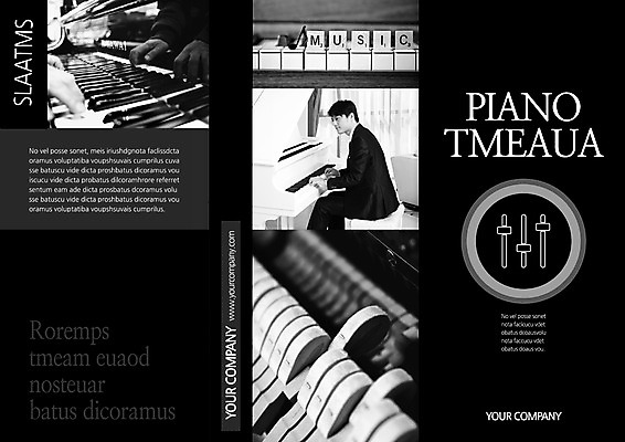 템플릿 편집 표지디자인 북디자인 영어 출판디자인 표지 남자 악기 음악 리플렛 연주 북커버 3단접지 흑백 한명 동양인 팜플렛 검은색 피아노건반 건반 피아노 건반악기 힐링 그랜드피아노 이미지템플릿 AI파일 문자 1 컬러 문화예술 촬영기법 사람 인종 파일형식 벡터