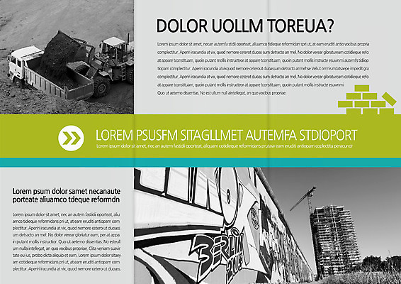 주간 템플릿 편집 표지디자인 북디자인 출판디자인 건축 내지 리플렛 북커버 3단접지 흑백 빌딩 팜플렛 사람없음 야외 건설현장 트럭 그래피티 포크레인 기중기 이미지템플릿 AI파일 자연요소 자동차 건설업 촬영기법 건물 중장비 낙서 그림 파일형식 벡터