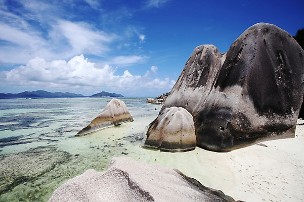 포토 JPG 주간 해외 아프리카 풍경 해변 사람없음 야외 바위 세이셸 라디그 국내포토 자연요소 나라 바다 돌_바위 파일형식