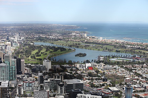 포토 JPG 주간 해외 바다 풍경 빌딩 사람없음 야외 건물 강 도시 오세아니아 호주 항공촬영 멜버른 국내포토 자연요소 건축물 나라 뷰포인트 파일형식