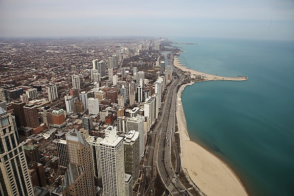 포토 JPG 주간 해외 도로 아메리카 풍경 빌딩 해변 사람없음 야외 건물 모래사장 미국 도시 항공촬영 시카고 국내포토 자연요소 건축물 길 바다 뷰포인트 북아메리카 교통시설 대륙 파일형식