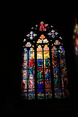 포토 JPG 해외 유럽 창문 실내 사람없음 성당 세계문화유산 체코 프라하 스테인드글라스 비투스성당 국내포토 나라 종교건축 유리 내부 문화재 파일형식