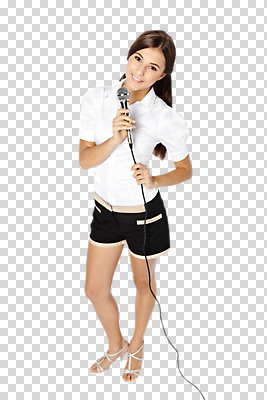 전신 서양인 백인 편집 편집이미지 여자 노래 반바지 한명 서기 웃음 들기 20대 성인 앞모습 마이크 PNG 여자만 편집소스 외국인 1 음악 뷰포인트 음향기기 바지 모션 표정 사람 청년 파일형식