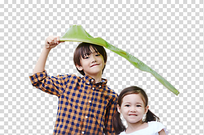 서양인 백인 편집 편집이미지 여자 남자 어린이 나뭇잎 웃음 들기 소녀 소년 상반신 두명 앞모습 PNG 어린이만 편집소스 외국인 뷰포인트 잎 모션 표정 사람 파일형식