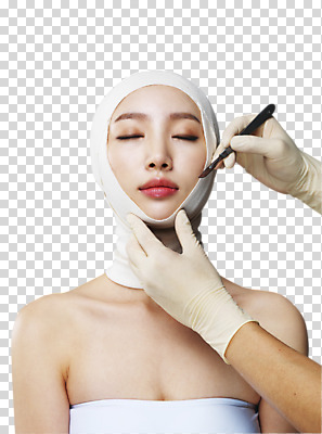 편집 편집이미지 손 여자 한명 들기 동양인 상반신 20대 성인 앞모습 신체부위 뷰티 눈감음 한국인 성형수술 튜브탑 붕대 수술장갑 PNG 메스 의료성형뷰티 여자만 편집소스 1 뷰포인트 장갑 상의 모션 사람 인종 청년 수술 수술도구 파일형식