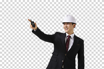편집 편집이미지 남자 40대 비즈니스 한명 웃음 들기 동양인 정장 상반신 성인 앞모습 한국인 가리킴 비즈니스맨 안전모 건축가 무전기 PNG 남자만 편집소스 직업 1 옷 뷰포인트 중년 모션 무선통신 표정 사람 인종 손짓 직장인 헬멧 안전장비 파일형식