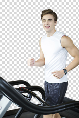 서양인 백인 편집 편집이미지 남자 한명 웃음 상반신 20대 성인 옆모습 운동복 달리기 헬스 런닝머신 PNG 남자만 편집소스 외국인 1 옷 뷰포인트 모션 표정 사람 청년 운동 운동기구 파일형식