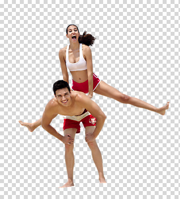 전신 서양인 백인 편집 편집이미지 여자 남자 수영복 서기 웃음 20대 성인 두명 여름 여름휴가 바캉스 점프 탱크톱 PNG 뜀틀뛰기 편집소스 외국인 옷 계절 상의 모션 휴가 표정 사람 청년 파일형식 여름_계절