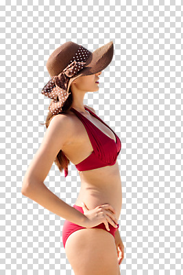 서양인 백인 편집 편집이미지 여자 허리손 한명 상반신 20대 성인 옆모습 여름 여름휴가 바캉스 비키니 섹시 PNG 모자가게 여자만 편집소스 외국인 1 계절 수영복 뷰포인트 포즈 컨셉 휴가 사람 청년 상점 파일형식 여름_계절