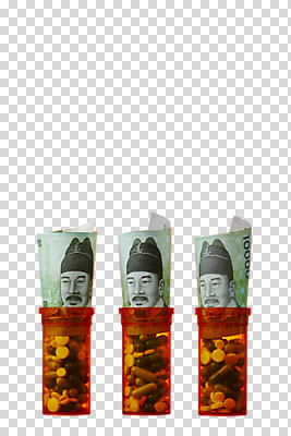 편집 편집이미지 지폐 의학 사람없음 금융 알약 원화 만원 약병 오브젝트 PNG 편집소스 돈 경제 약 병_담는 파일형식