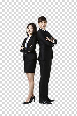 전신 편집 편집이미지 여자 남자 비즈니스 서기 웃음 동양인 정장 20대 성인 두명 옆모습 팔짱 한국인 등맞대기 비즈니스맨 비즈니스우먼 PNG 편집소스 옷 뷰포인트 모션 표정 사람 인종 청년 직장인 파일형식
