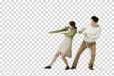 전신 편집 편집이미지 부부 여자 남자 밧줄 40대 서기 웃음 동양인 성인 두명 옆모습 한국인 당기기 줄다리기 PNG 편집소스 커플 줄 뷰포인트 중년 모션 놀이 표정 사람 인종 파일형식