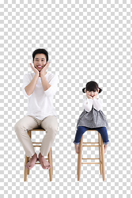 전신 편집 편집이미지 여자 남자 딸 어린이 의자 가족 웃음 앉기 동양인 소녀 20대 성인 두명 앞모습 한국인 아빠 PNG 꽃받침 부녀 편집소스 뷰포인트 가구 관계 모션 표정 사람 인종 손짓 청년 파일형식