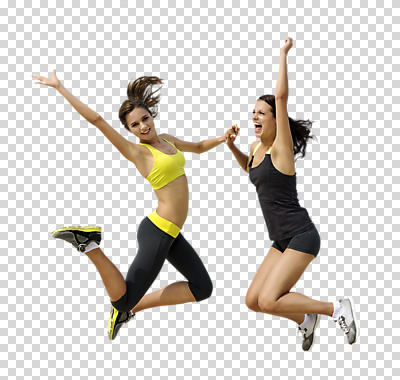 전신 서양인 백인 편집 편집이미지 여자 서기 웃음 20대 성인 두명 옆모습 운동복 점프 헬스 탱크톱 PNG 여자만 편집소스 외국인 옷 뷰포인트 상의 모션 표정 사람 청년 운동 파일형식
