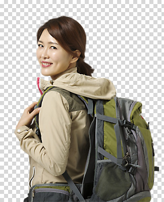 편집 편집이미지 여자 40대 배낭 레저 아웃도어 한명 웃음 동양인 성인 옆모습 등산 한국인 뒤돌아보기 등산복 PNG 여자만 편집소스 1 옷 뷰포인트 중년 가방 모션 표정 사람 인종 트래킹 파일형식
