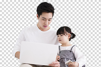 편집 편집이미지 남자 딸 어린이 가족 동양인 소녀 상반신 20대 성인 두명 앞모습 노트북 스마트폰 한국인 웹서핑 아빠 PNG 부녀 편집소스 여자 뷰포인트 관계 사람 인종 청년 전자제품 핸드폰 스마트기기 파일형식