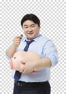 편집 편집이미지 남자 비즈니스 한명 웃음 들기 동양인 정장 상반신 성인 앞모습 30대 금융 동전 저축 한국인 돼지저금통 비즈니스맨 비만 PNG 남자만 편집소스 금융의날 1 옷 뷰포인트 돈 모션 표정 사람 인종 장년 경제 저금통 직장인 몸매 파일형식 법정기념일