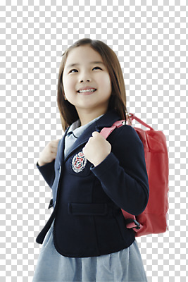 편집 편집이미지 응시 여자 어린이교육 교복 어린이 책가방 한명 웃음 동양인 소녀 상반신 앞모습 한국인 PNG 여자만 어린이만 편집소스 1 시선 옷 교육 뷰포인트 가방 표정 사람 인종 파일형식