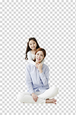 전신 편집 편집이미지 여자 딸 어린이 가족 포옹 엄마 웃음 앉기 동양인 소녀 성인 두명 앞모습 30대 한국인 PNG 여자만 편집소스 뷰포인트 관계 안기 모션 표정 사람 인종 장년 파일형식