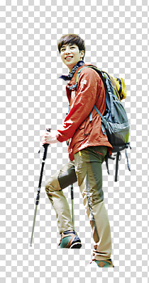전신 편집 편집이미지 응시 남자 배낭 레저 아웃도어 한명 서기 웃음 동양인 20대 성인 옆모습 걷기 등산 한국인 등산복 PNG 등산스틱 남자만 편집소스 1 시선 옷 뷰포인트 가방 모션 표정 사람 인종 청년 트래킹 등산용품 파일형식