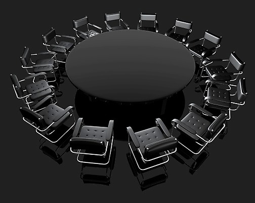 포토 JPG 해외이미지 가구 컨셉 의자 회사 탁자 협상 사람없음 내부 검은색 원형 해외202004 해외포토 도형 컬러 생활용품 비즈니스 파일형식 이미지허브
