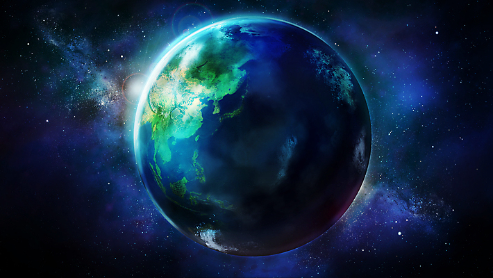 JPG 해외이미지 지구 일러스트 사람없음 파란색 우주 해외202004 해외일러스트 컬러 파일형식 이미지허브