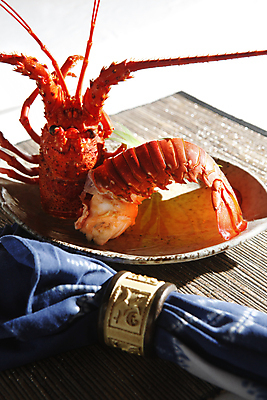 포토 JPG 해외이미지 접시 선 음식 사람없음 식당 일본 중국 껍질 바닷가재 해산물 냅킨 스타일 해외202004 해외포토 식기 아시아 상점 가재 파일형식 이미지허브