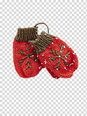 편집 편집이미지 장갑 크리스마스 사람없음 눈송이 오브젝트 PNG 편집소스 손모아장갑 잡화 기념일 눈_날씨 파일형식