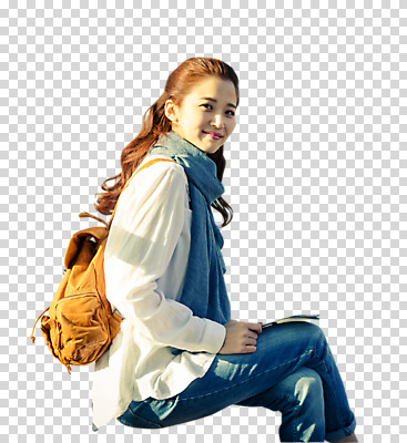 편집 편집이미지 여자 여행 배낭 한명 웃음 앉기 동양인 20대 성인 옆모습 한국인 다리꼬기 PNG 여자만 편집소스 1 뷰포인트 가방 모션 표정 사람 인종 청년 파일형식