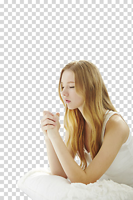 서양인 백인 편집 편집이미지 긴머리 여자 기독교 베개 한명 상반신 20대 성인 옆모습 금발 민소매 눈감음 기도 손모으기 PNG 여자만 편집소스 외국인 1 헤어스타일 종교 뷰포인트 상의 침구 모션 사람 손짓 청년 파일형식