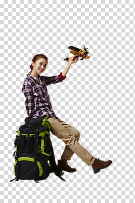 전신 편집 편집이미지 여자 여행 배낭 비행기 한명 웃음 들기 앉기 동양인 20대 성인 옆모습 한국인 배낭여행 PNG 비행기모형 여자만 편집소스 1 뷰포인트 가방 항공교통 모션 대중교통 표정 사람 인종 청년 모형 파일형식