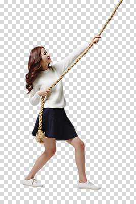 전신 편집 편집이미지 여자 밧줄 한명 서기 동양인 20대 성인 옆모습 한국인 당기기 PNG 여자만 편집소스 1 줄 뷰포인트 모션 사람 인종 청년 파일형식