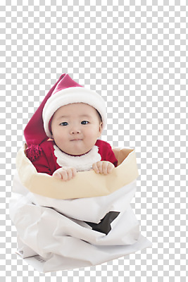 편집 편집이미지 모자 남자 산타모자 한명 동양인 상반신 앞모습 종이봉투 한국인 아기 PNG 남자만 편집소스 1 잡화 뷰포인트 크리스마스 봉투 사람 인종 파일형식